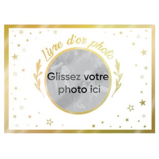 Livre d’or permettant l'ajout d'une photo sur la page de couverture