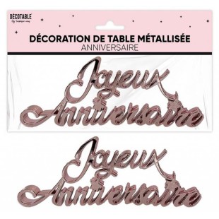 Déco de table lettres Joyeux Anniversaire pour adultes et enfants
