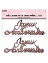 Déco de table lettres Joyeux Anniversaire pour adultes et enfants