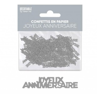 Confettis de table Joyeux Anniversaire couleur pour adultes et enfants