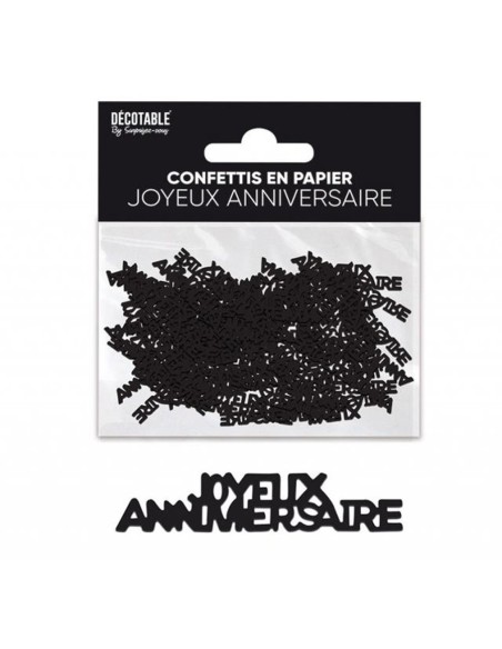 Confettis de table Joyeux Anniversaire couleur pour adultes et enfants