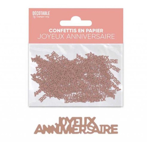 Confettis de table Joyeux Anniversaire couleur pour adultes et enfants