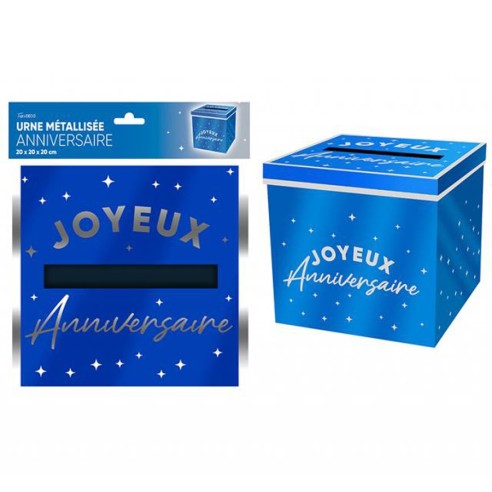 Urne Joyeux Anniversaire couleur pour adultes et enfants