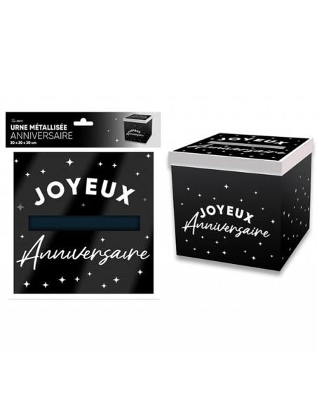 Urne Joyeux Anniversaire couleur pour adultes et enfants