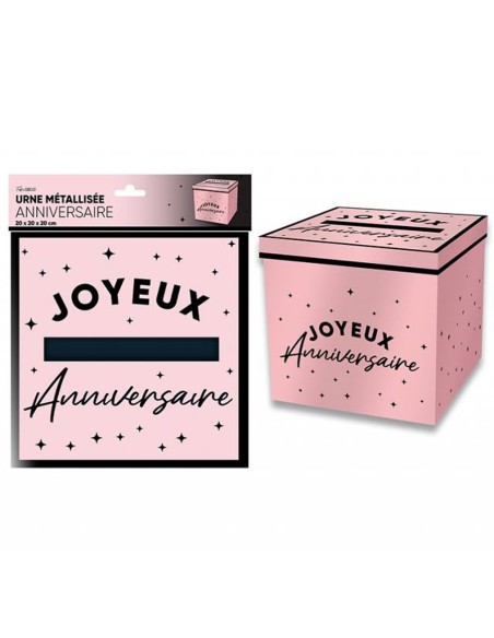 Urne Joyeux Anniversaire couleur pour adultes et enfants