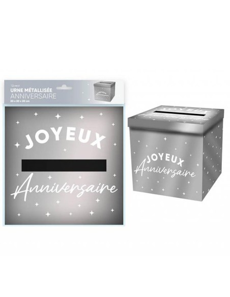 Urne Joyeux Anniversaire couleur pour adultes et enfants