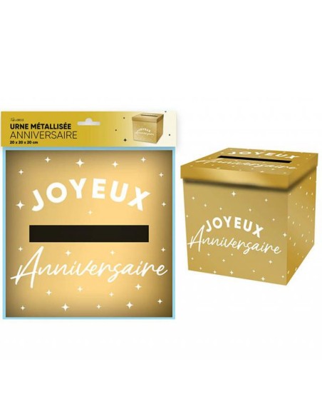 Urne Joyeux Anniversaire couleur pour adultes et enfants