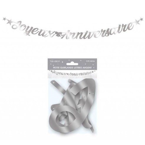 Guirlande Joyeux Anniversaire colorés pour adultes et enfants