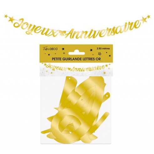 Guirlande Joyeux Anniversaire colorés pour adultes et enfants