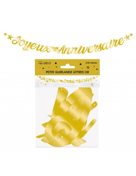 Guirlande Joyeux Anniversaire colorés pour adultes et enfants