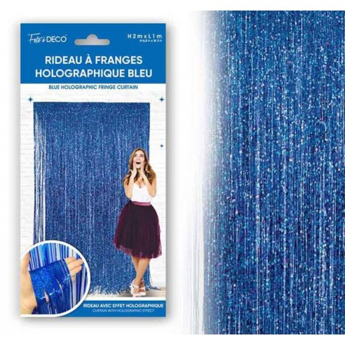 Rideau franges métal colorées pour décoration de salle et maison
