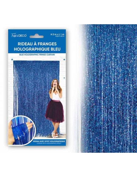 Rideau franges métal colorées pour décoration de salle et maison