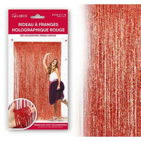 Rideau franges métal colorées pour décoration de salle et maison