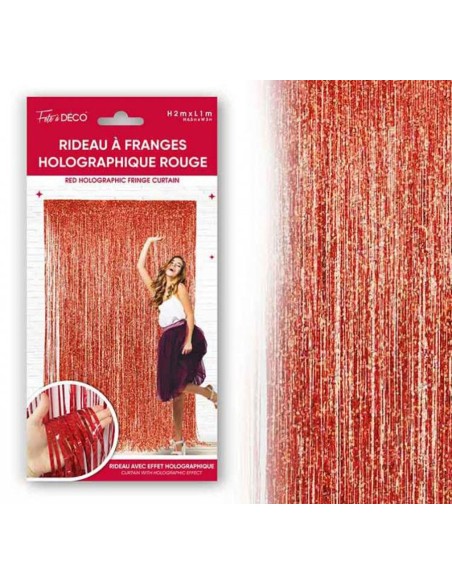 Rideau franges métal colorées pour décoration de salle et maison