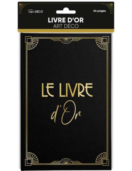 Livre d'or thème Art Déco pour laisser un message personnalisé