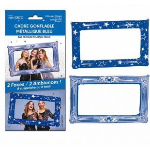 Cadre photo gonflable métallisé couleur pour séance photographique