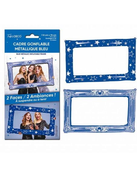 Cadre photo gonflable métallisé couleur pour séance photographique
