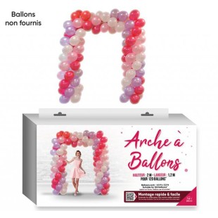 Arche à ballons rectangle pour décoration de salle originale