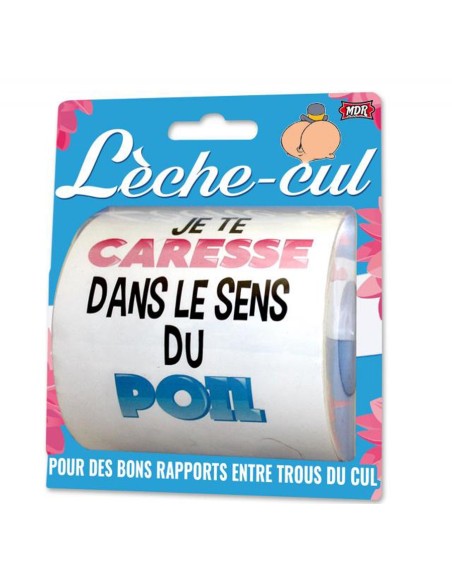 Rouleau de papier toilette lèche cul humoristique pour cadeaux