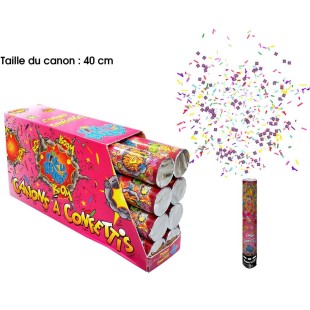 Canon à confettis vive la retraite multicolore pour pot de départ