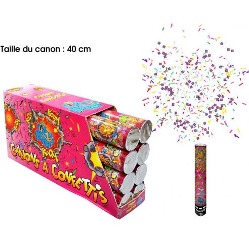 Canon à confettis vive la retraite multicolore pour pot de départ