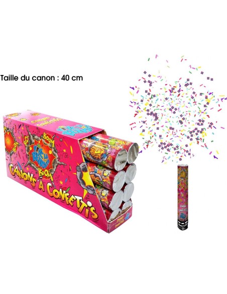 Canon à confettis vive la retraite multicolore pour pot de départ