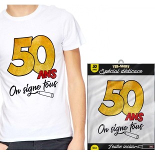 T-Shirt à dédicacer 50 ans
