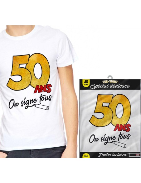 T-Shirt à dédicacer 50 ans