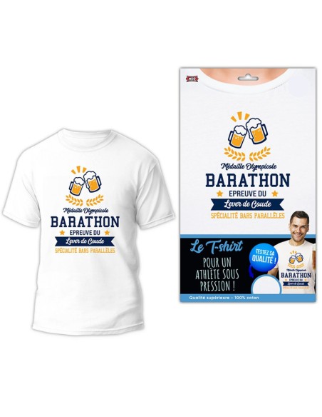 T-shirt humoristique à offrir Médaille Olympicole Barathon