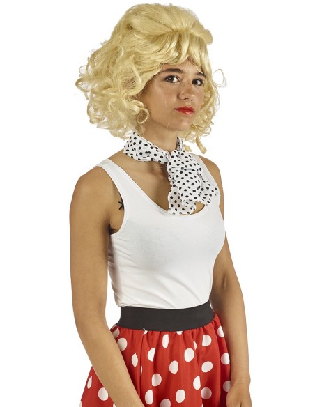 Perruque fifties blonde pour femme style années 1950/1960