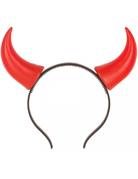 Serre-tête avec cornes de diable rouges pour déguisement Halloween