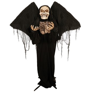 Déco squelette animé, sonore et lumineux 170cm pour Halloween