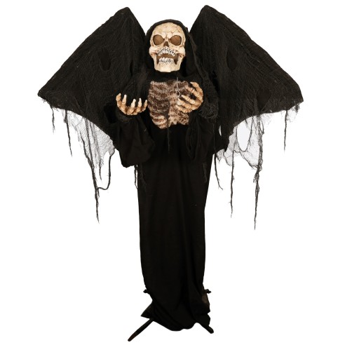 Déco squelette animé, sonore et lumineux 170cm pour Halloween