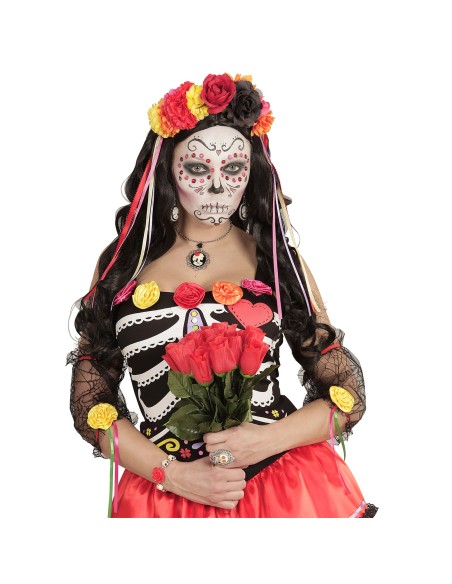 Paire de boucles d'oreilles camée crâne pour votre costume Halloween