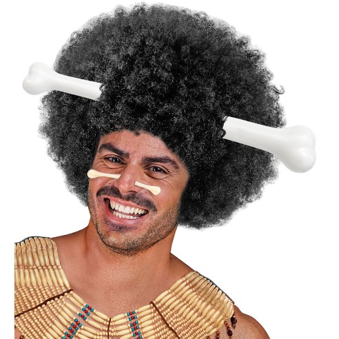 Serre-tête avec os qui traverse la tête pour se déguiser