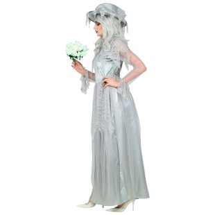 Costume robe de mariée effrayante adulte pour soirée Halloween à Lille 2