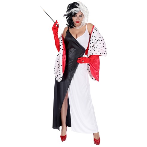 Déguisement de Cruella pour jouer dans les 101 Dalmatiens de Disney