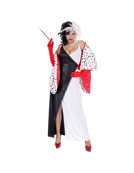 Déguisement de Cruella pour jouer dans les 101 Dalmatiens de Disney