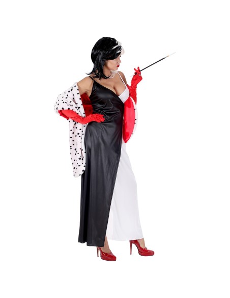 Déguisement de Cruella pour jouer dans les 101 Dalmatiens de Disney