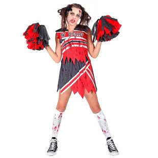 Déguisement Pom Pom girl zombie sanglante pour Halloween