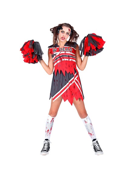 Déguisement Pom Pom girl zombie sanglante pour Halloween
