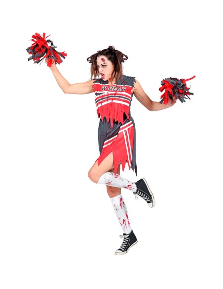 Déguisement Pom Pom girl zombie sanglante pour Halloween