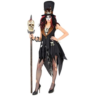 Déguisement de prêtresse vaudou costume adulte spécial Halloween