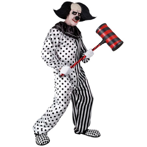 Déguisement de clown Pierrot noir et blanc pour costume de cirque