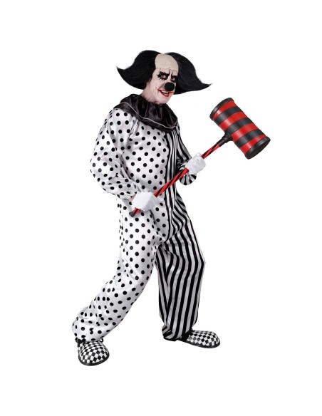 Déguisement de clown Pierrot noir et blanc pour costume de cirque