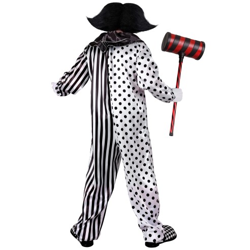 Déguisement de clown Pierrot noir et blanc pour costume de cirque