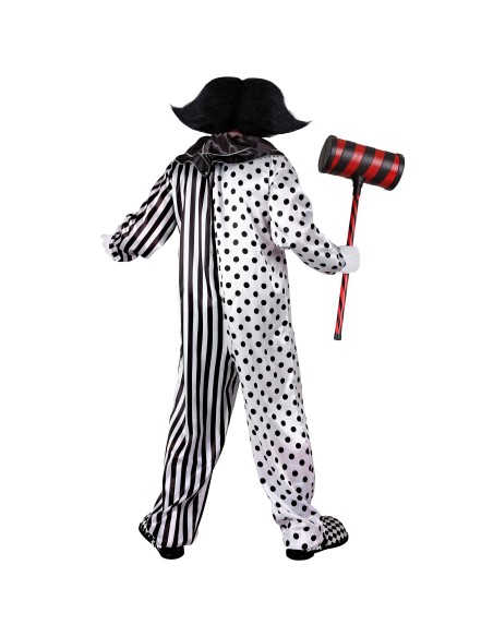 Déguisement de clown Pierrot noir et blanc pour costume de cirque