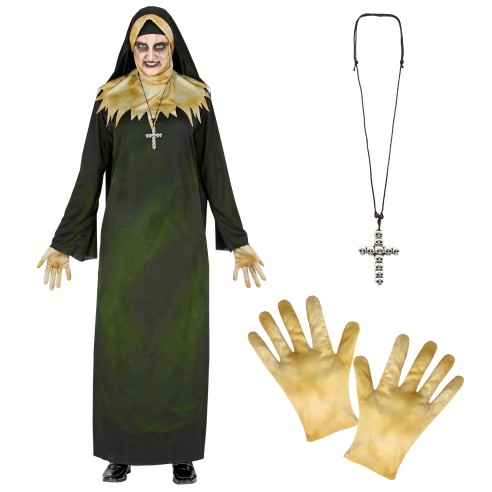 Déguisement de religieuse démoniaque costume pour soirée Halloween
