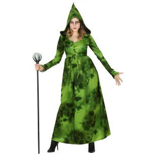 Déguisement de sorcière de la forêt costume de couleur verte
