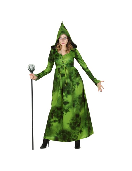 Déguisement de sorcière de la forêt costume de couleur verte